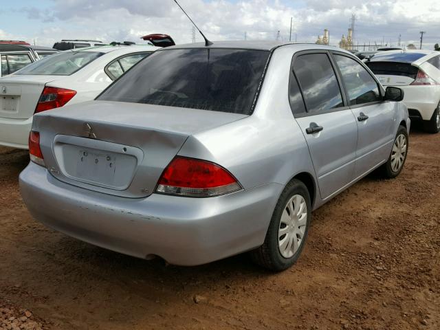 JA3AJ26E26U053556 - 2006 MITSUBISHI LANCER ES GRAY photo 4