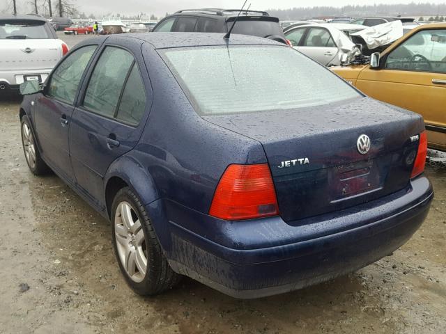 3VWSG69M71M174463 - 2001 VOLKSWAGEN JETTA GLS BLUE photo 3