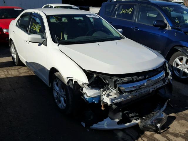 3FAHP0HG4CR342707 - 2012 FORD FUSION SE WHITE photo 1