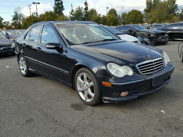 WDBRF52H57F880480 - 2007 MERCEDES-BENZ C 230 BLACK photo 1