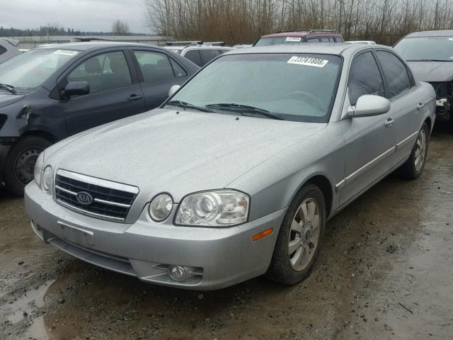 KNAGD128065456956 - 2006 KIA OPTIMA LX SILVER photo 2