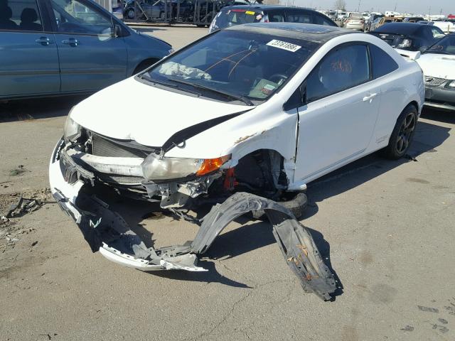 2HGFG21517H709040 - 2007 HONDA CIVIC SI WHITE photo 2