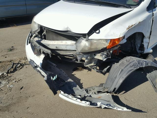 2HGFG21517H709040 - 2007 HONDA CIVIC SI WHITE photo 9