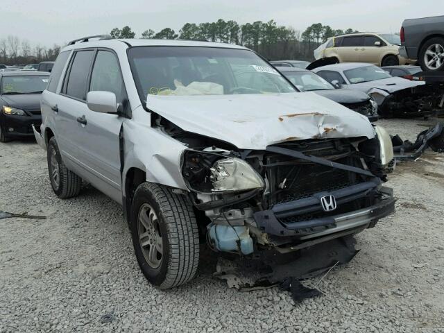 5FNYF18585B010341 - 2005 HONDA PILOT EXL SILVER photo 1