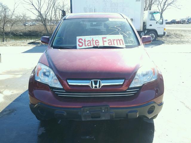 5J6RE38719L021764 - 2009 HONDA CR-V EXL RED photo 9