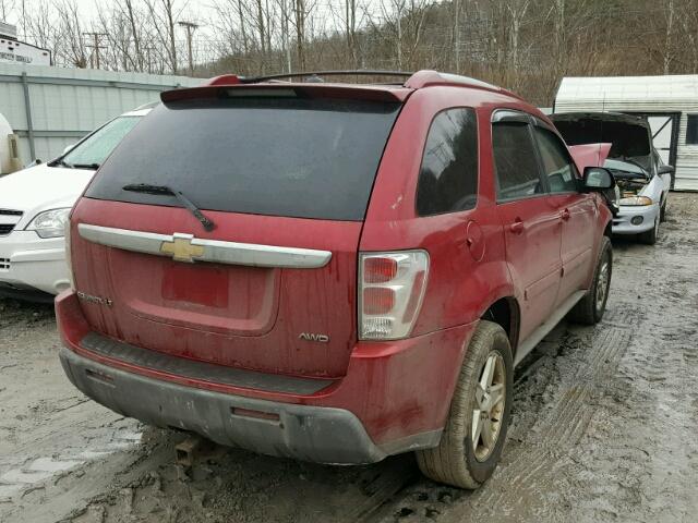 2CNDL73FX56044552 - 2005 CHEVROLET EQUINOX LT BURGUNDY photo 4