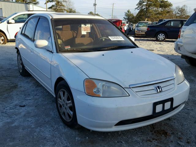 2HGES26753H533978 - 2003 HONDA CIVIC EX თეთრი ფოტო 1