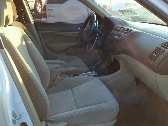 2HGES26753H533978 - 2003 HONDA CIVIC EX თეთრი ფოტო 5