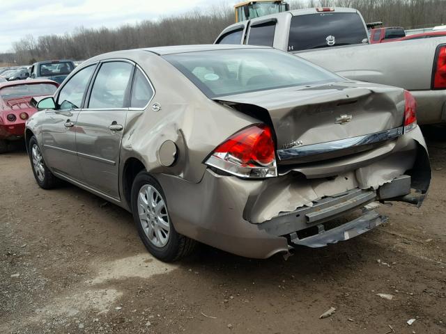 2G1WS55R179357074 - 2007 CHEVROLET IMPALA POL GOLD photo 3