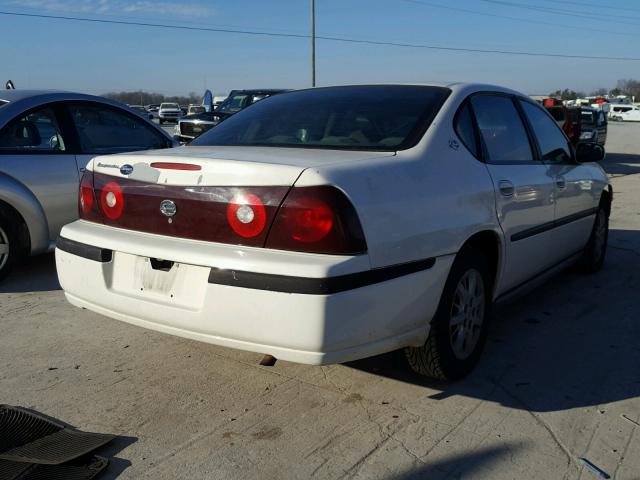 2G1WF52E339432986 - 2003 CHEVROLET IMPALA WHITE photo 4