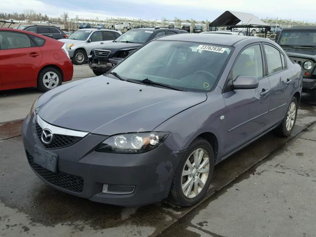 JM1BK32F381794438 - 2008 MAZDA 3 I GRAY photo 2