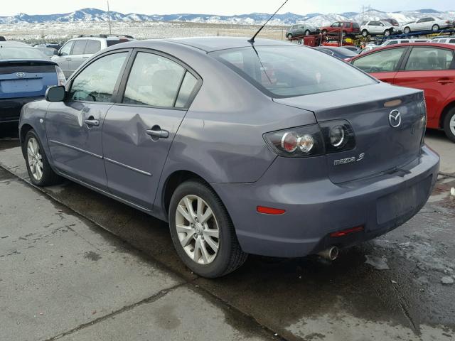 JM1BK32F381794438 - 2008 MAZDA 3 I GRAY photo 3