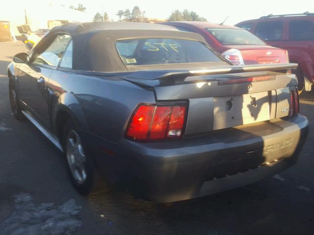 1FAFP44434F119180 - 2004 FORD MUSTANG GRAY photo 3