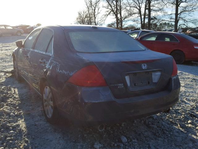 1HGCM66567A083995 - 2007 HONDA ACCORD EX CHARCOAL photo 3