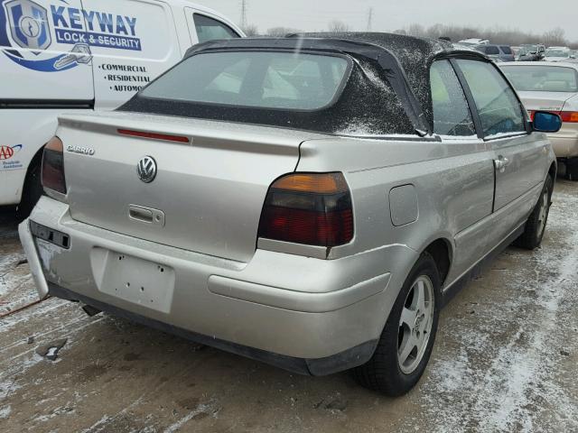 3VWDC21V7YM800928 - 2000 VOLKSWAGEN CABRIO GLS SILVER photo 4