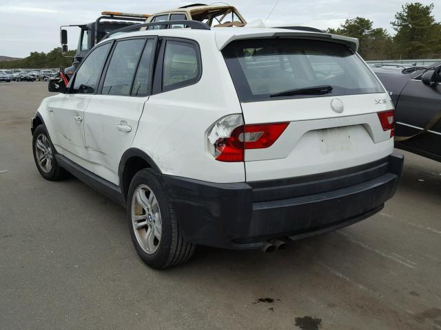 WBXPA93475WD02054 - 2005 BMW X3 3.0I WHITE photo 3