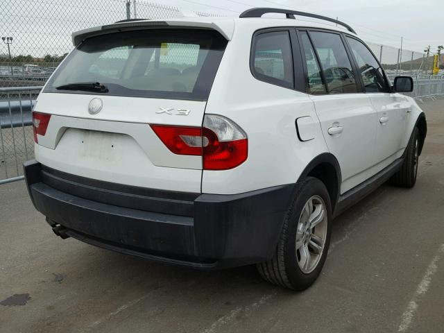 WBXPA93475WD02054 - 2005 BMW X3 3.0I WHITE photo 4