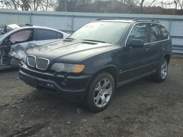 WBAFB33591LH12374 - 2001 BMW X5 4.4I BLACK photo 2