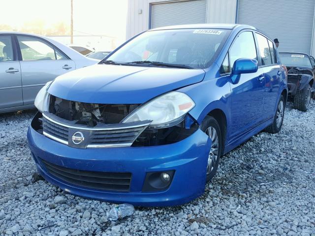 3N1BC13E38L355551 - 2008 NISSAN VERSA S BLUE photo 2