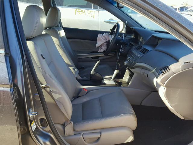 1HGCP2F80AA108469 - 2010 HONDA ACCORD EXL GRAY photo 5