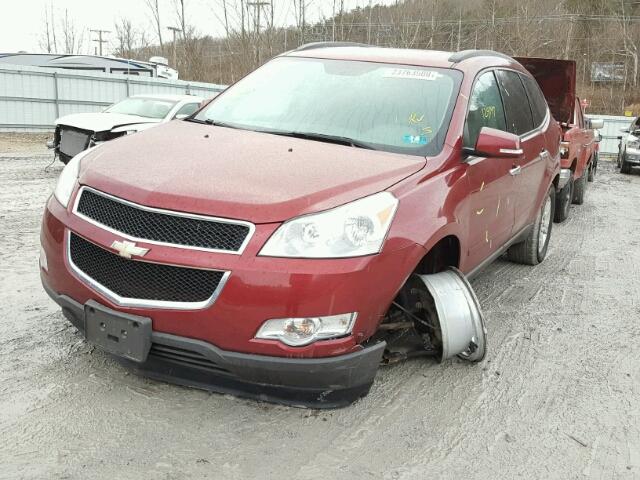 1GNLVGED0AJ245581 - 2010 CHEVROLET TRAVERSE L MAROON photo 2