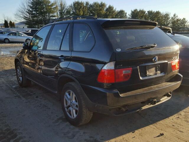 5UXFA13514LB09061 - 2004 BMW X5 3.0I BLACK photo 3