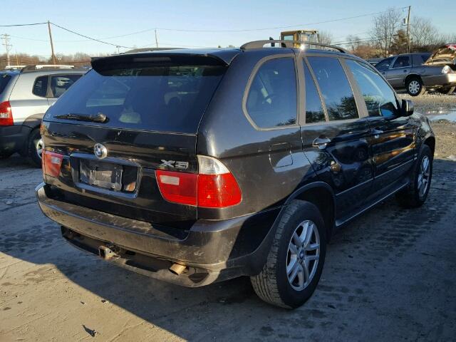 5UXFA13514LB09061 - 2004 BMW X5 3.0I BLACK photo 4