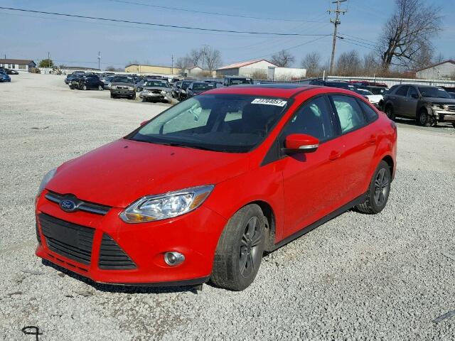 1FADP3F22EL195487 - 2014 FORD FOCUS SE RED photo 2