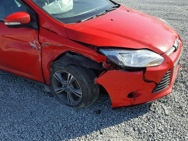 1FADP3F22EL195487 - 2014 FORD FOCUS SE RED photo 9