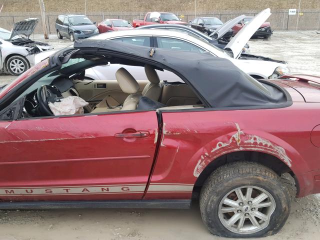 1ZVFT84N965262470 - 2006 FORD MUSTANG RED photo 10