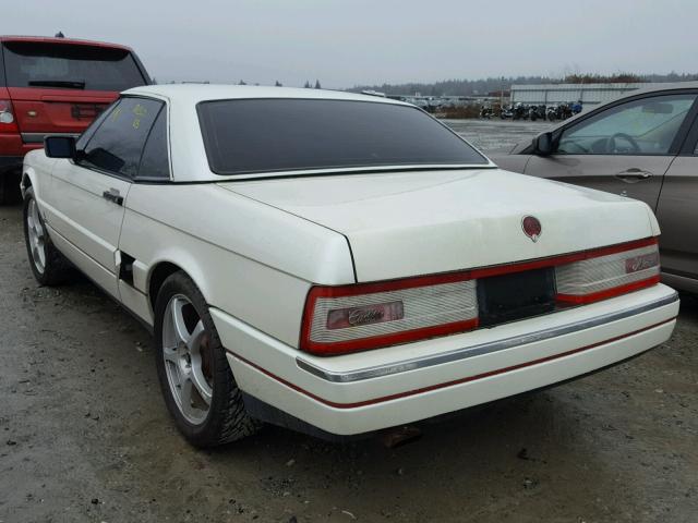 1G6VS3388MU125509 - 1991 CADILLAC ALLANTE WHITE photo 3