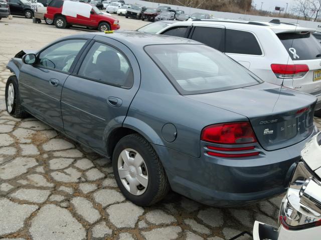 1B3AL46T76N228403 - 2006 DODGE STRATUS SX BLUE photo 3