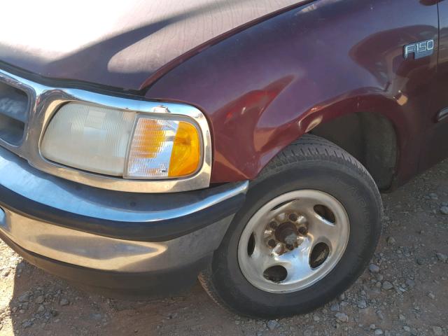 1FTZX1728WKB08654 - 1998 FORD F150 BURGUNDY photo 9