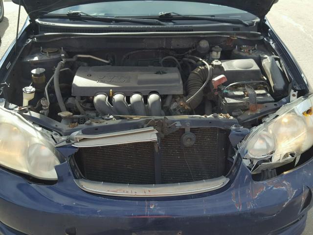 1NXBR32E64Z279487 - 2004 TOYOTA COROLLA CE BLUE photo 7