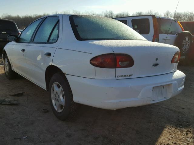 1G1JC5242Y7269721 - 2000 CHEVROLET CAVALIER WHITE photo 3