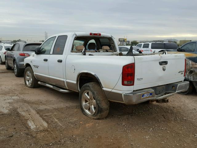 1D7HU18N85S137587 - 2005 DODGE RAM 1500 S WHITE photo 3