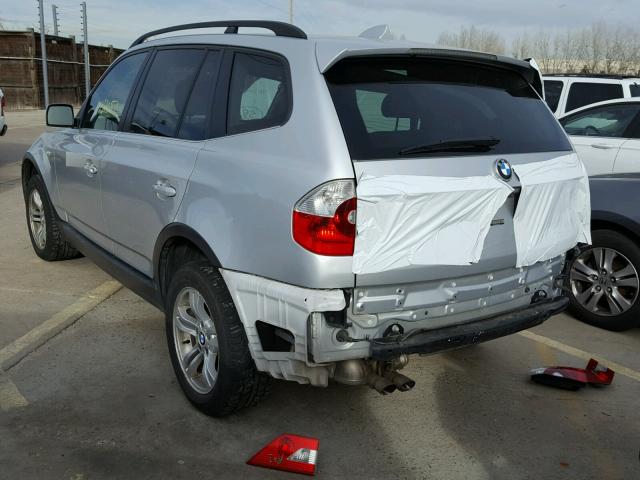 WBXPA93466WD30378 - 2006 BMW X3 3.0I SILVER photo 3