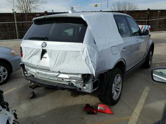 WBXPA93466WD30378 - 2006 BMW X3 3.0I SILVER photo 4