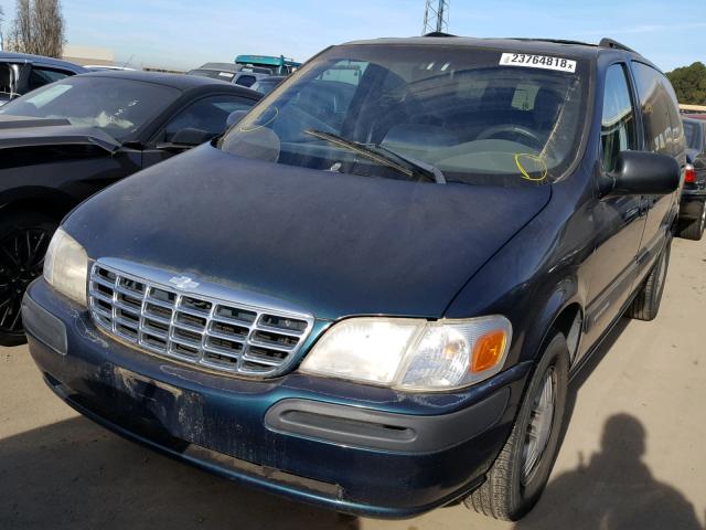 1GNDX03E8YD291198 - 2000 CHEVROLET VENTURE GREEN photo 2