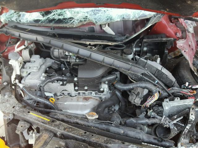 JN8AS5MV1BW282896 - 2011 NISSAN ROGUE S RED photo 7