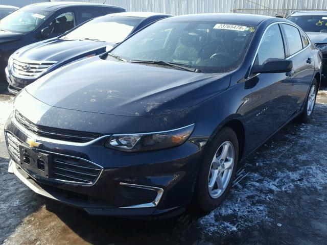 1G1ZB5ST5HF100781 - 2017 CHEVROLET MALIBU LS BLUE photo 2