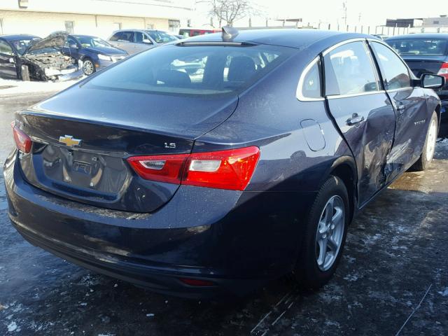 1G1ZB5ST5HF100781 - 2017 CHEVROLET MALIBU LS BLUE photo 4