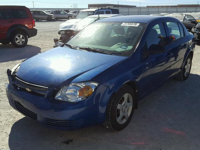 1G1AK52F757590749 - 2005 CHEVROLET COBALT BLUE photo 2