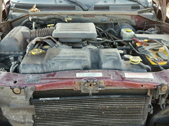 1B4HS28N21F517370 - 2001 DODGE DURANGO RED photo 7