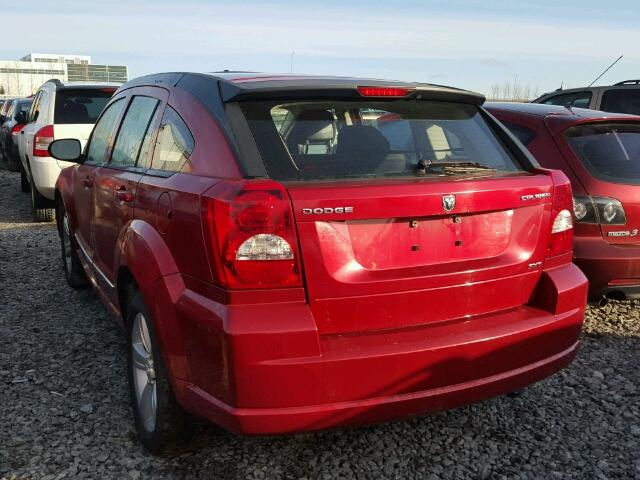 1B3CB4HA7AD606161 - 2010 DODGE CALIBER SX RED photo 3