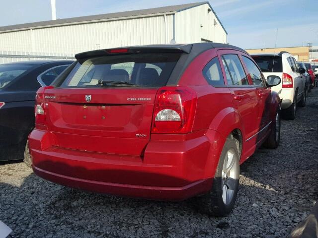 1B3CB4HA7AD606161 - 2010 DODGE CALIBER SX RED photo 4