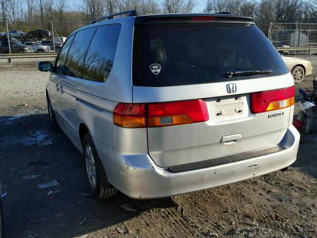 5FNRL18764B110306 - 2004 HONDA ODYSSEY EX GRAY photo 3