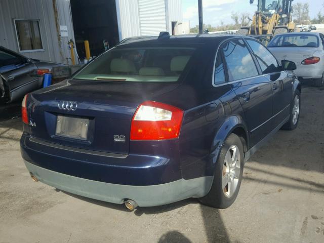 WAULT68E34A127913 - 2004 AUDI A4 3.0 QUA BLUE photo 4