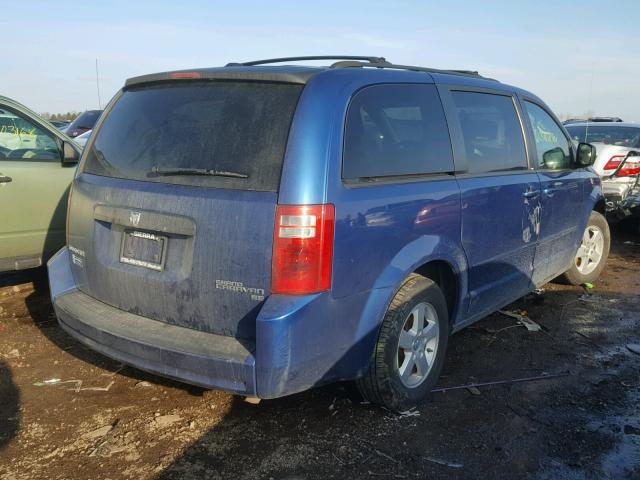 2D4RN3D16AR435984 - 2010 DODGE GRAND CARA BLUE photo 4