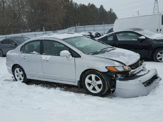 2HGFA165X8H114452 - 2008 HONDA CIVIC LX SILVER photo 1